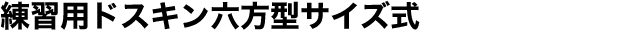 練習用ドスキン六方型サイズ式