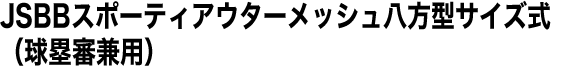 JSBBスポーティアウターメッシュ八方型サイズ式（球塁審兼用）