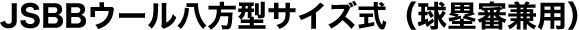 JSBBウール八方型サイズ式（球塁審兼用）